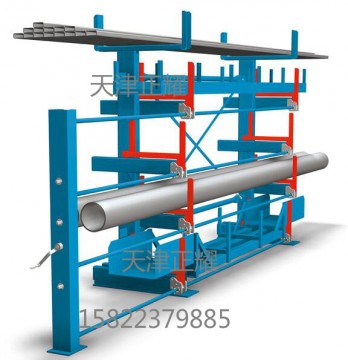 PE管用什么货架存放？伸缩悬臂式PE管件货架