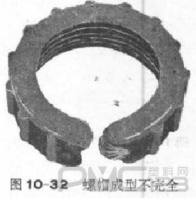 硬质聚氯乙烯注射制品不足现象